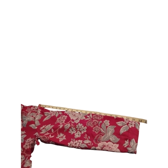 Vintage (1985) Blair Red & Green Tapestry Button Up Jacket Size S - Picture 10 of 10